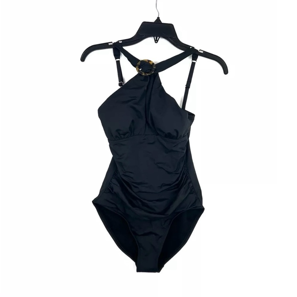 Tommy Bahama Women’s Black High One Piece Swimsuit Size 6